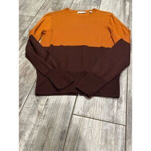 Equipment Femme Color Block Fall Wool Sweater NWOT Size Small